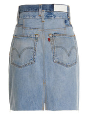 Re/done Double Waisted Pencil Re Done X Levis Skirt