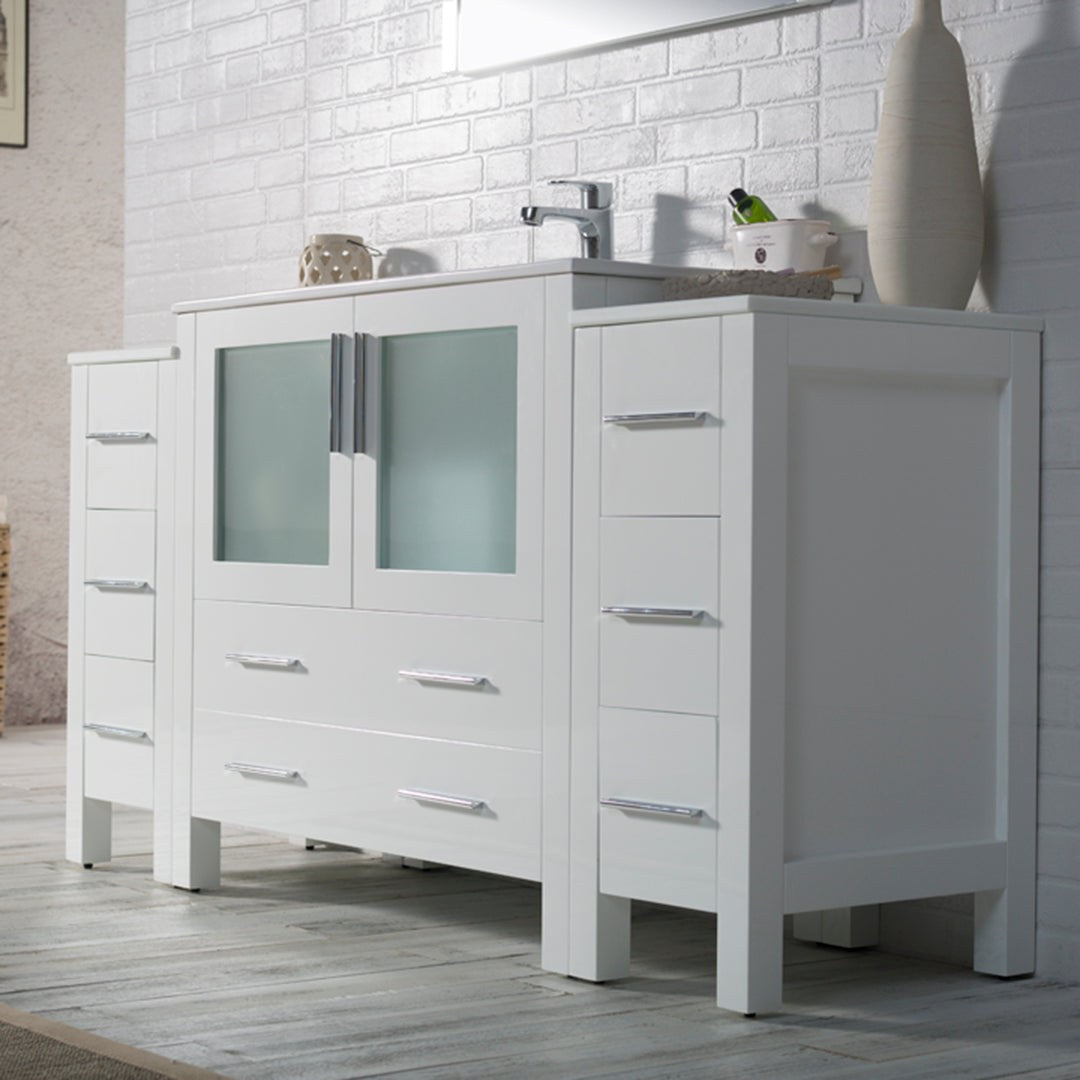 Blossom Sydney 60 Inch Bathroom Vanity with Side Cabinet - V8001 60S 01