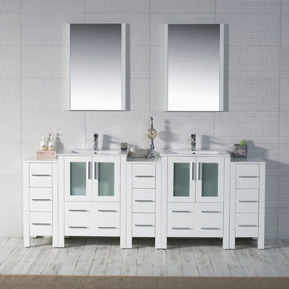 Blossom Sydney 84 Inch Bathroom Vanity with Side Cabinet - V8001 84S 01