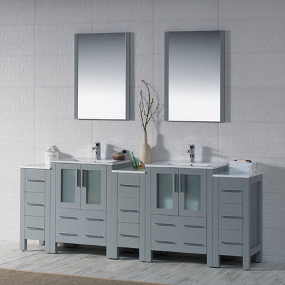 Blossom Sydney 84 Inch Bathroom Vanity with Side Cabinet - V8001 84S 01