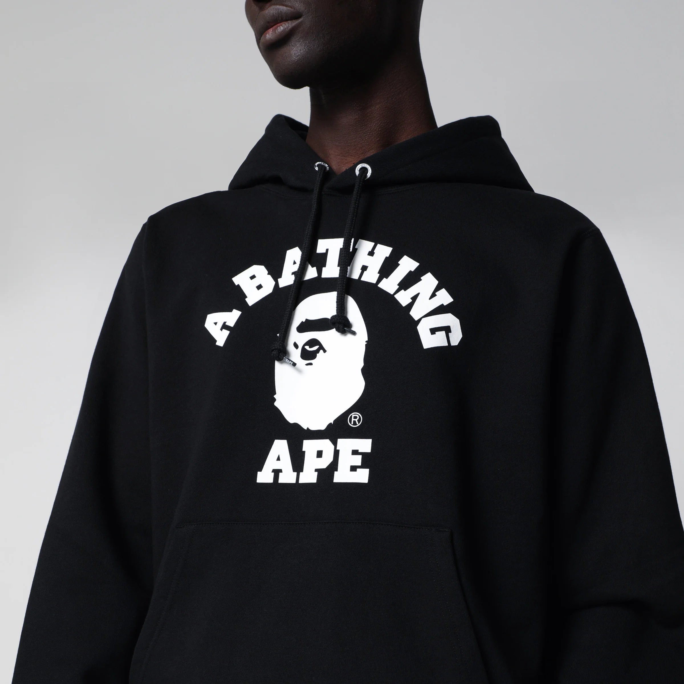 BAPE Black hoodie with logo print