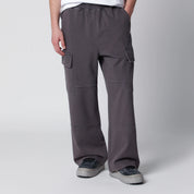 BAPE Washed Grey Cargo Jogging Pants — Trousers