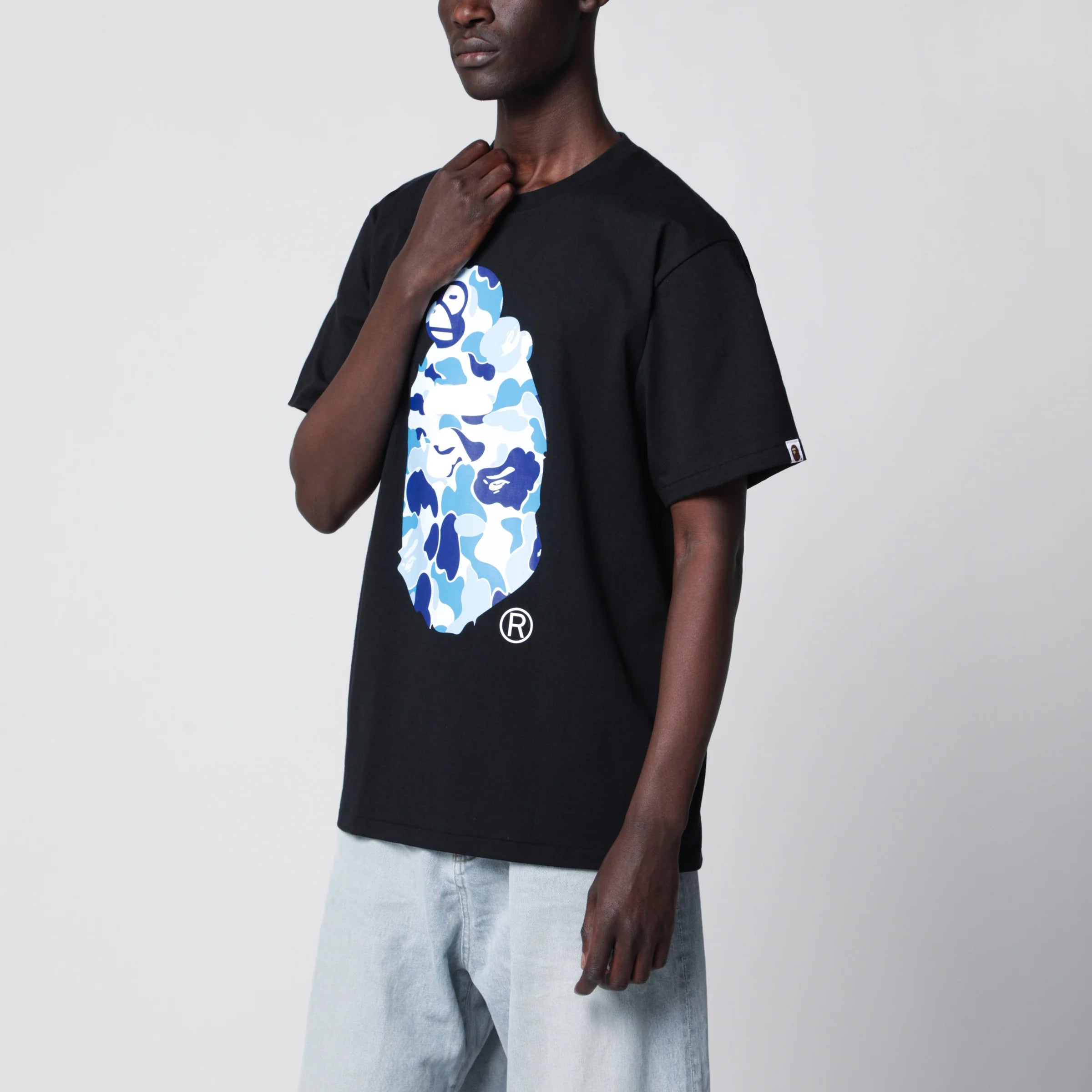 BAPE Black Camouflage T‑Shirt for Men — New In