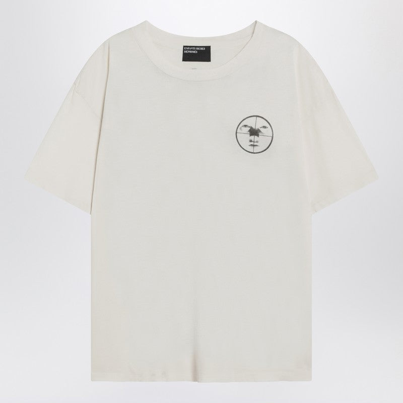 Enfants Riches Déprimés Ritual Prayer vintage-effect T-shirt in white cotton