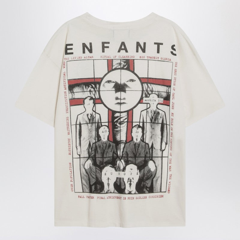 Enfants Riches Déprimés Ritual Prayer vintage-effect T-shirt in white cotton