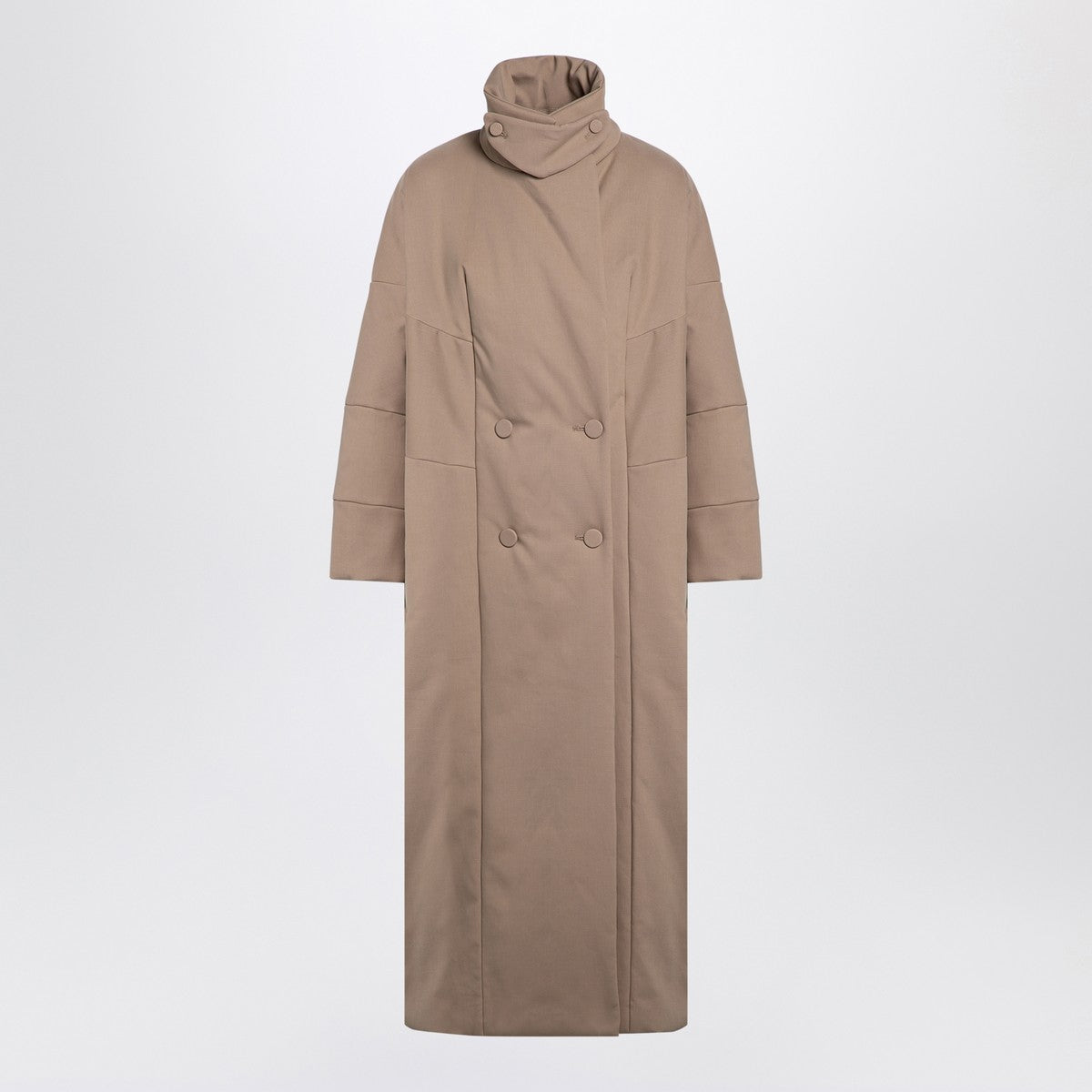 Manteau oversize Dries Van Noten en coton camel