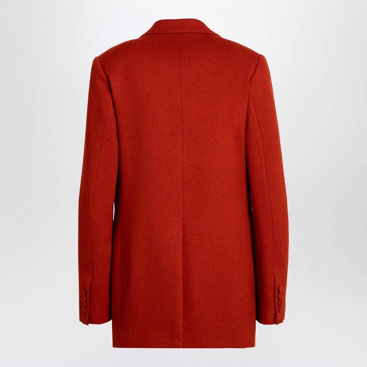 Dries Van Noten Red single-breasted wool jacket