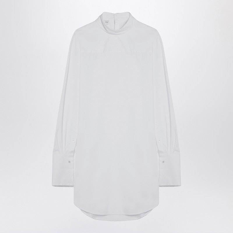 Dries Van Noten White popeline turtleneck shirt