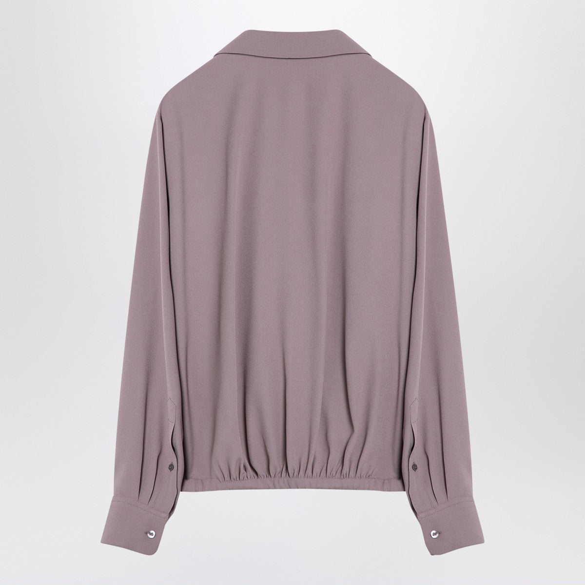 Dries Van Noten Pink viscose blend drawstring shirt