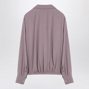 Dries Van Noten Pink viscose blend drawstring shirt