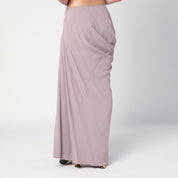 Dries Van Noten Pink long draped skirt