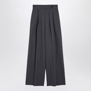 Dries Van Noten Taupe wool-blend wide trousers