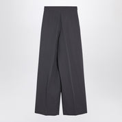 Dries Van Noten Taupe wool-blend wide trousers