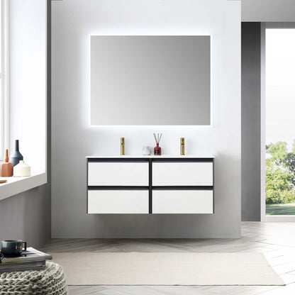 Blossom Berlin – 48 Inch Vanity – Glossy White & Glossy Grey - V8019 48 01