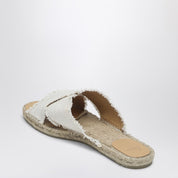 Castañer White Palmera slip-on in cotton
