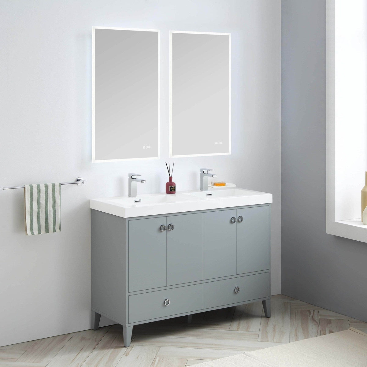 Blossom Lyon 48 Inch Bathroom Vanity – Double Sinks - V8023 48 01D