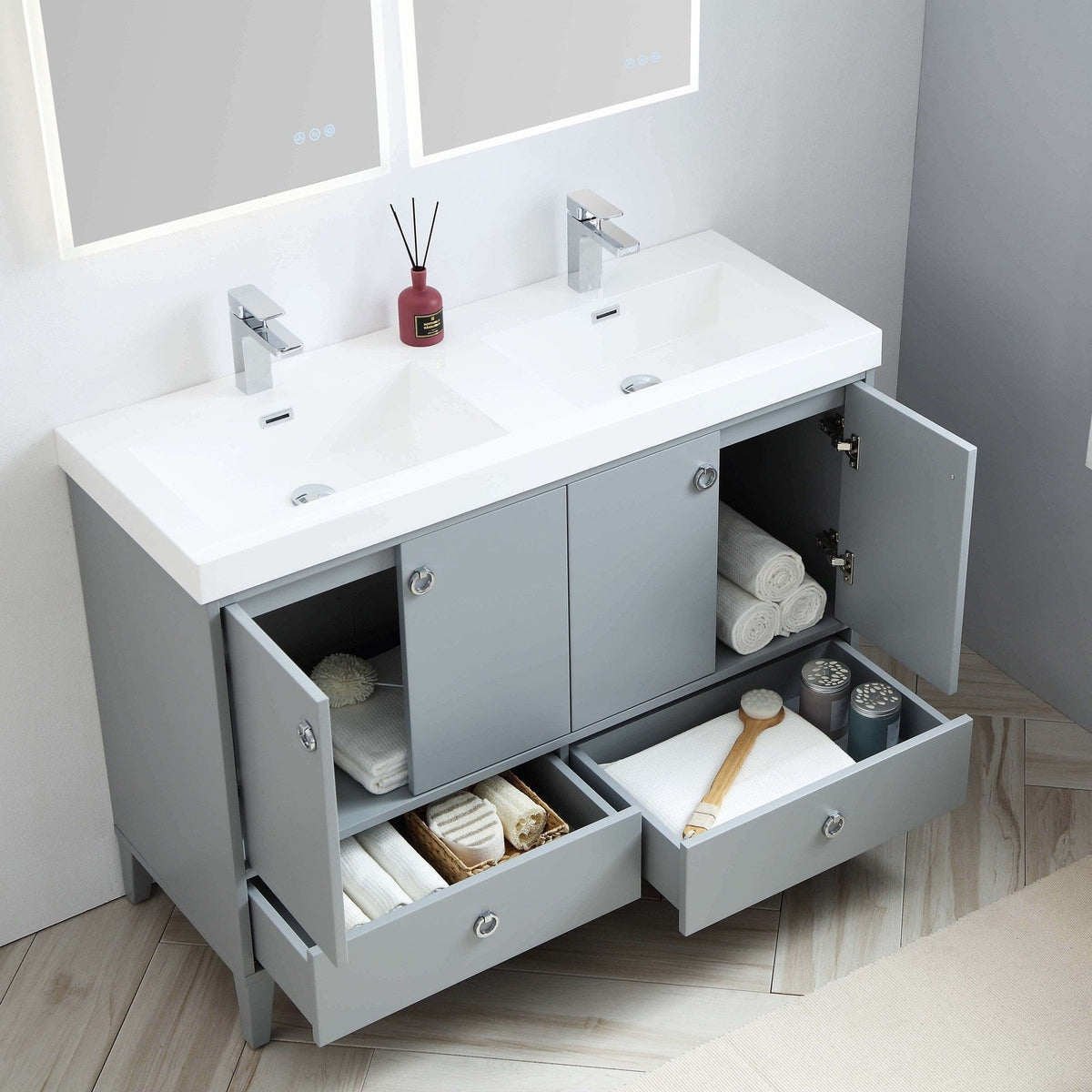 Blossom Lyon 48 Inch Bathroom Vanity – Double Sinks - V8023 48 01D