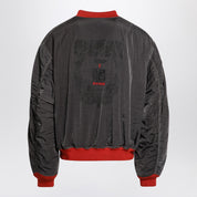 Enfants Riches Déprimés Erotica grey/red nylon bomber jacket