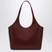 Sac cabas en cuir bordeaux AESTHER EKME L