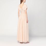 Alberta Ferretti Light pink dress in silk georgette