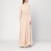 Alberta Ferretti Light pink dress in silk georgette
