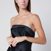 Alberta Ferretti Blue evening dress in silk-blend mikado