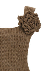 Giuseppe Di Morabito Wool Dress — Brown Mini Dress