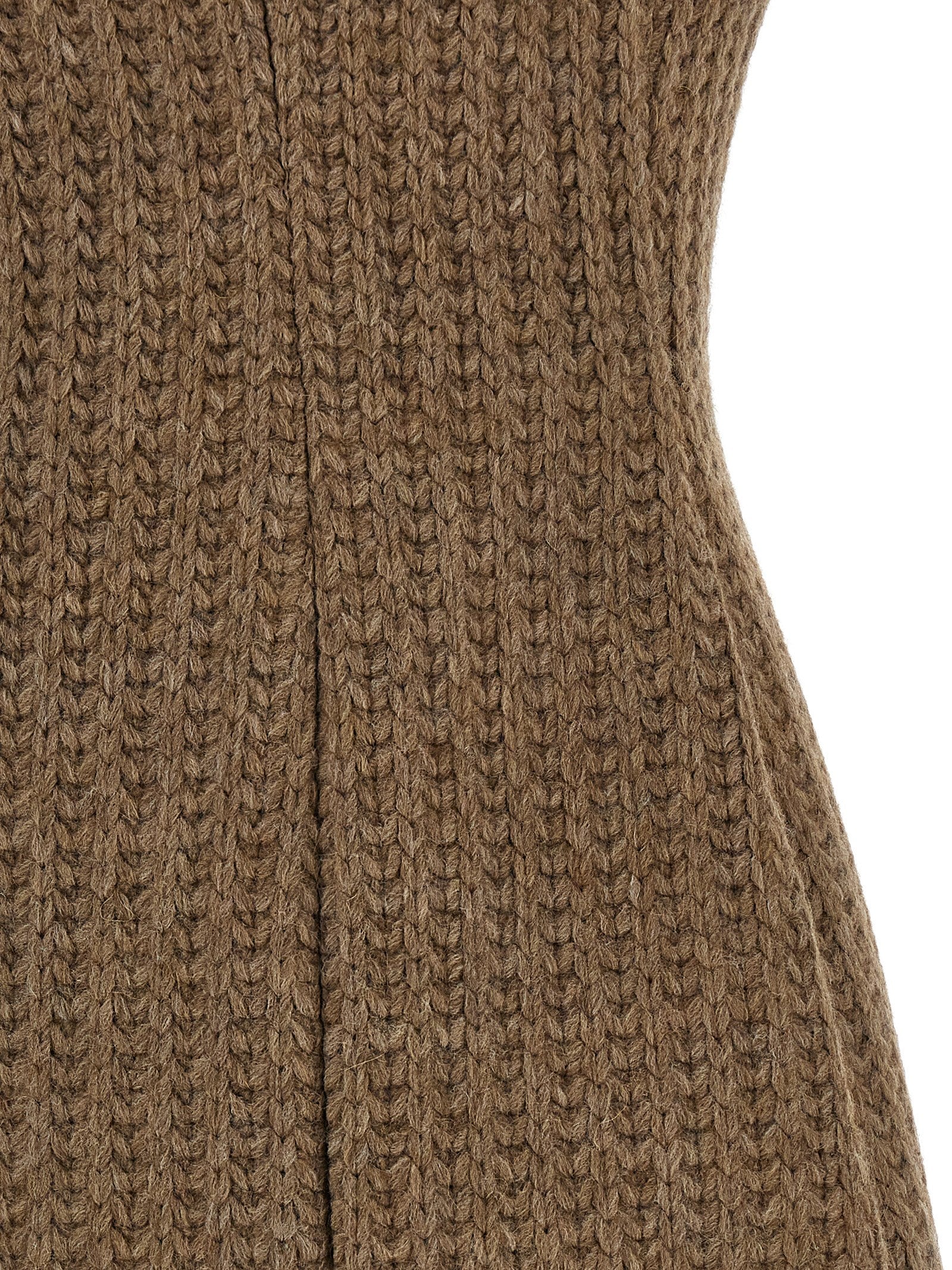 Giuseppe Di Morabito Wool Dress — Brown Mini Dress