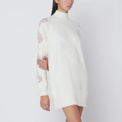Giuseppe di Morabito White turtleneck wool dress