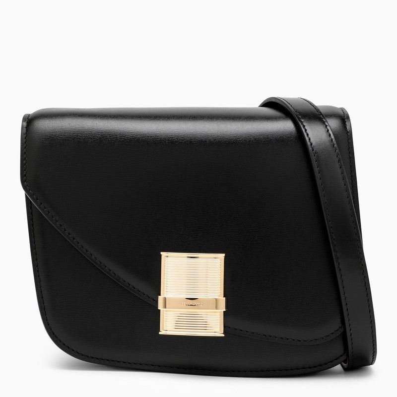 Ferragamo Fiamma S shoulder bag in black leather