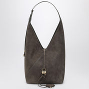 Bolso hobo de ante gris Ferragamo