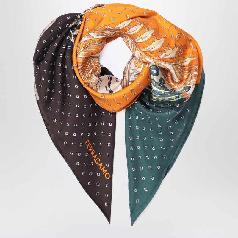 Foulard en soie Ferragamo imprimé Madras