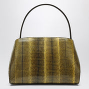 Bolso Ferragamo Hug Soft M en color jengibre/marrón oscuro