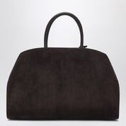 Sac à bandoulière en daim marron Ferragamo Hug Soft L