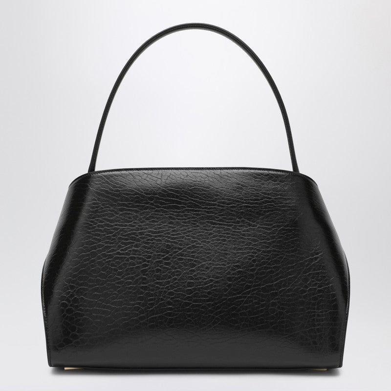 Sac à main Ferragamo Hug M en cuir noir