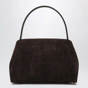 Ferragamo Hug Soft M shoulder bag in Natural crocodile-effect