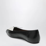 Ferragamo Soft bow ballerina flats Black/Mascarpone