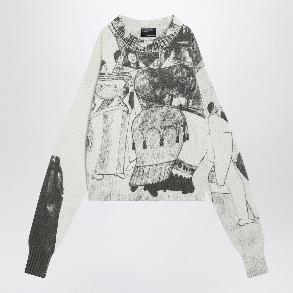 Enfants Riches Déprimés The Ballroom Dance sweater — Black/Ivory