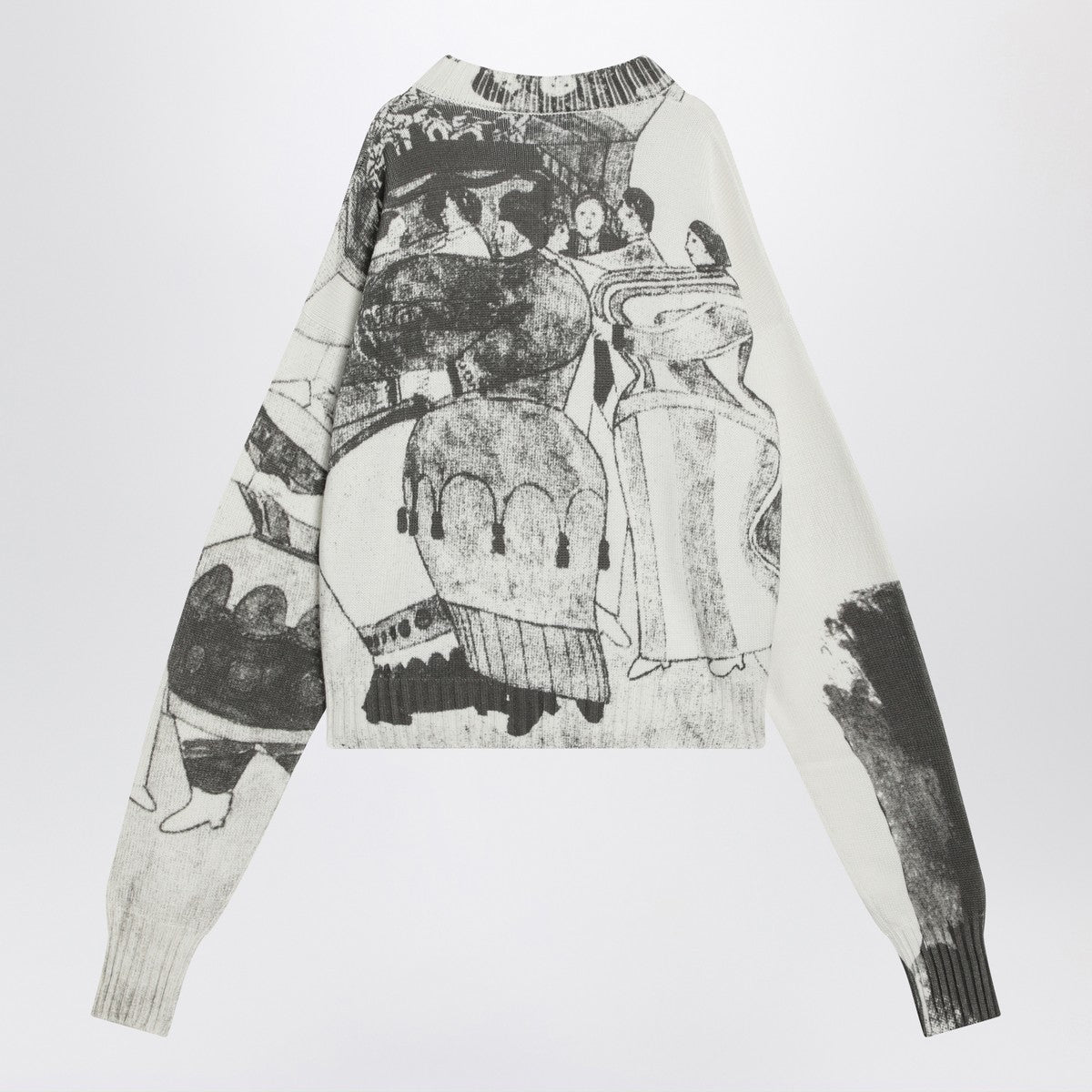 Enfants Riches Déprimés The Ballroom Dance sweater — Black/Ivory