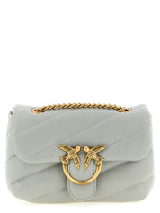 Pinko Baby Love Puff Crossbody Bag — Gray, W18×H13cm