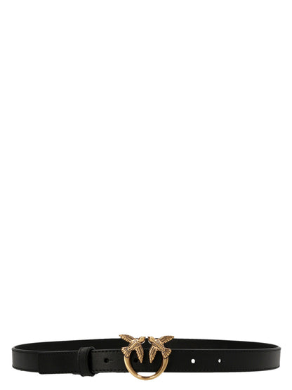 Pinko Pinko Love Berry Belt — Silk-Touch Leather (H 2 cm)