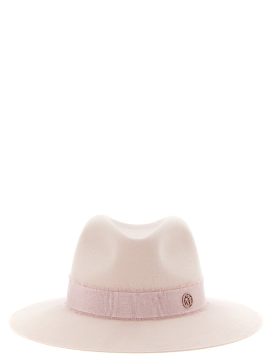 Maison Michel Henrietta Hat — Pink Fedora for Women