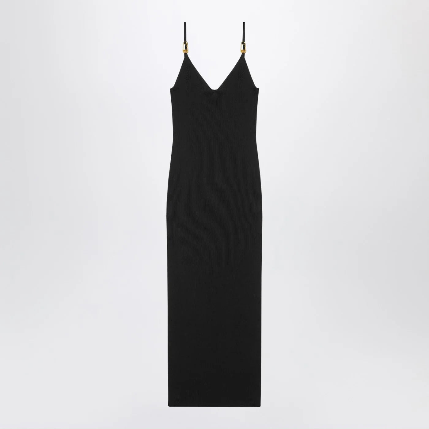 Versace Black knitted midi dress