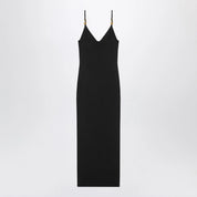 Versace Black knitted midi dress