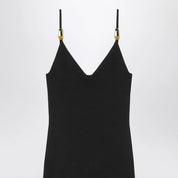 Versace Black knitted midi dress