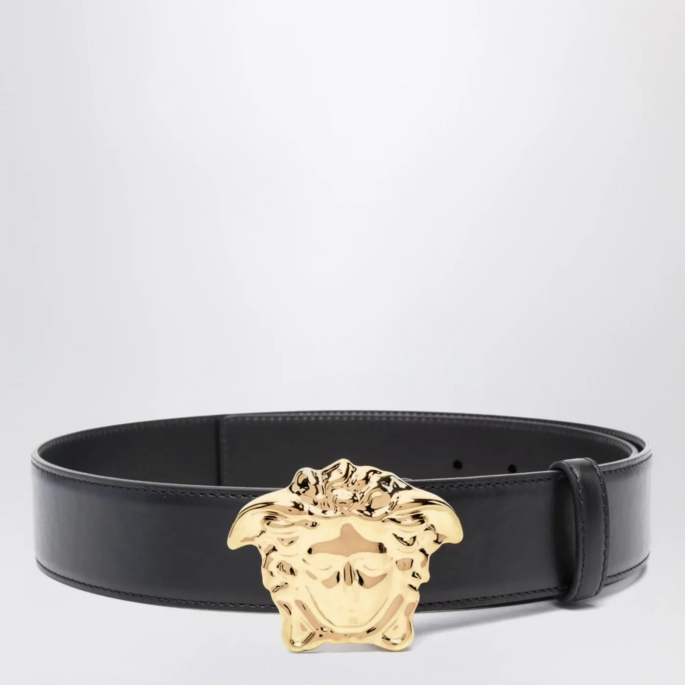 Versace Black belt with Medusa Head buckle