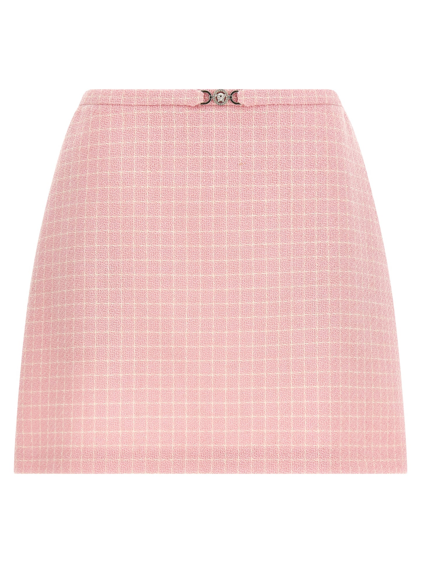 Versace Medusa 95 Skirt — Pink Tweed Mini | Versace