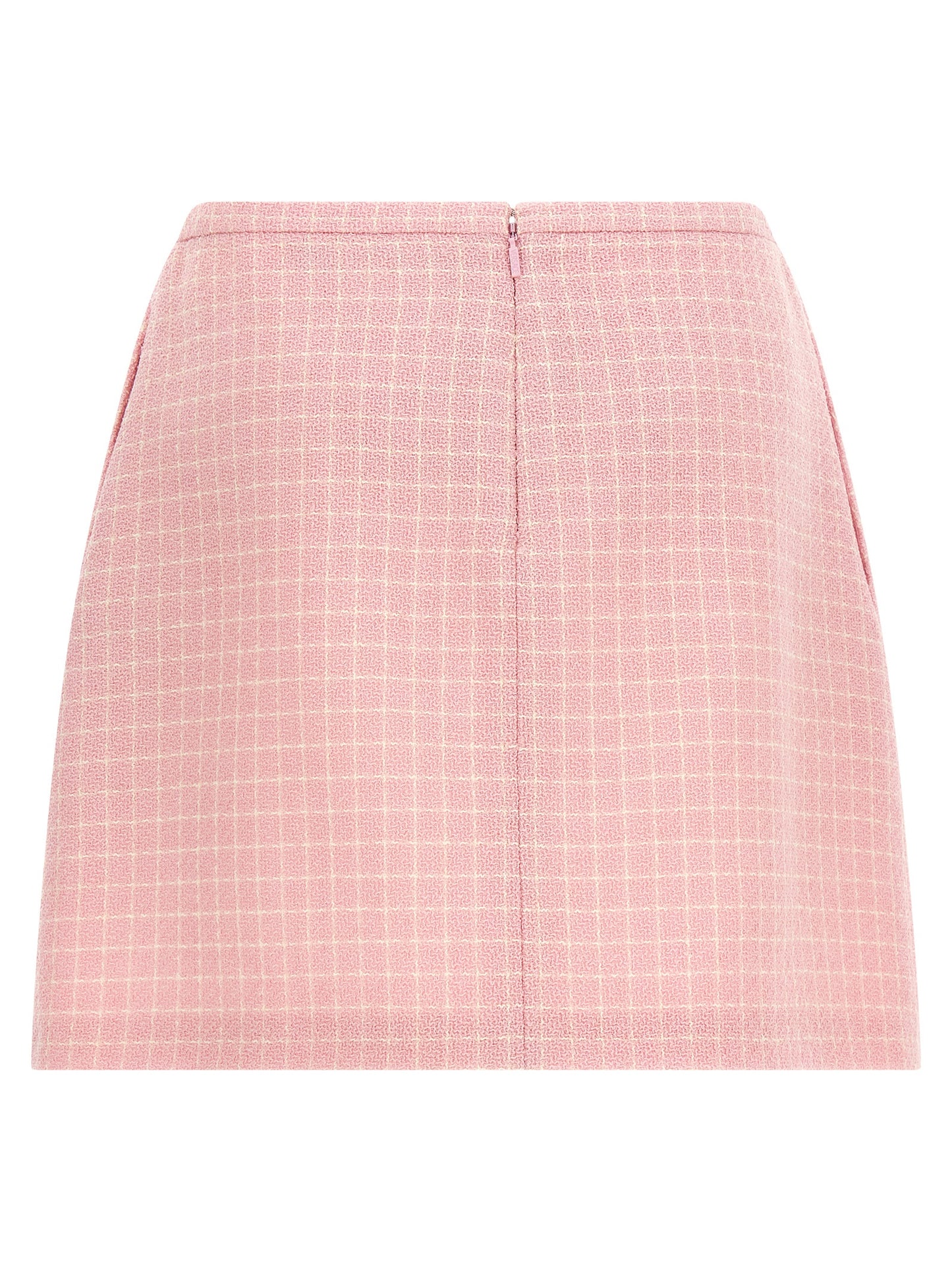 Versace Medusa 95 Skirt — Pink Tweed Mini | Versace