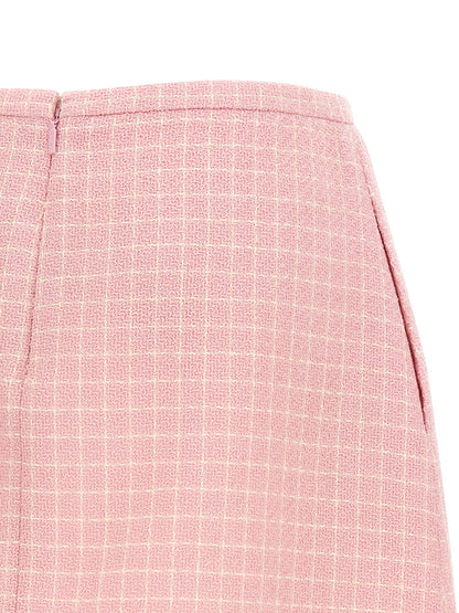 Versace Medusa 95 Skirt — Pink Tweed Mini | Versace