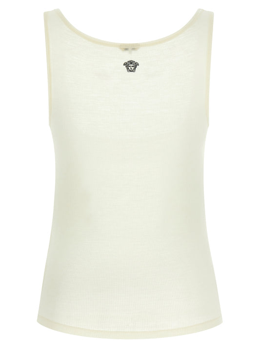 Versace La Medusa Embroidery Top